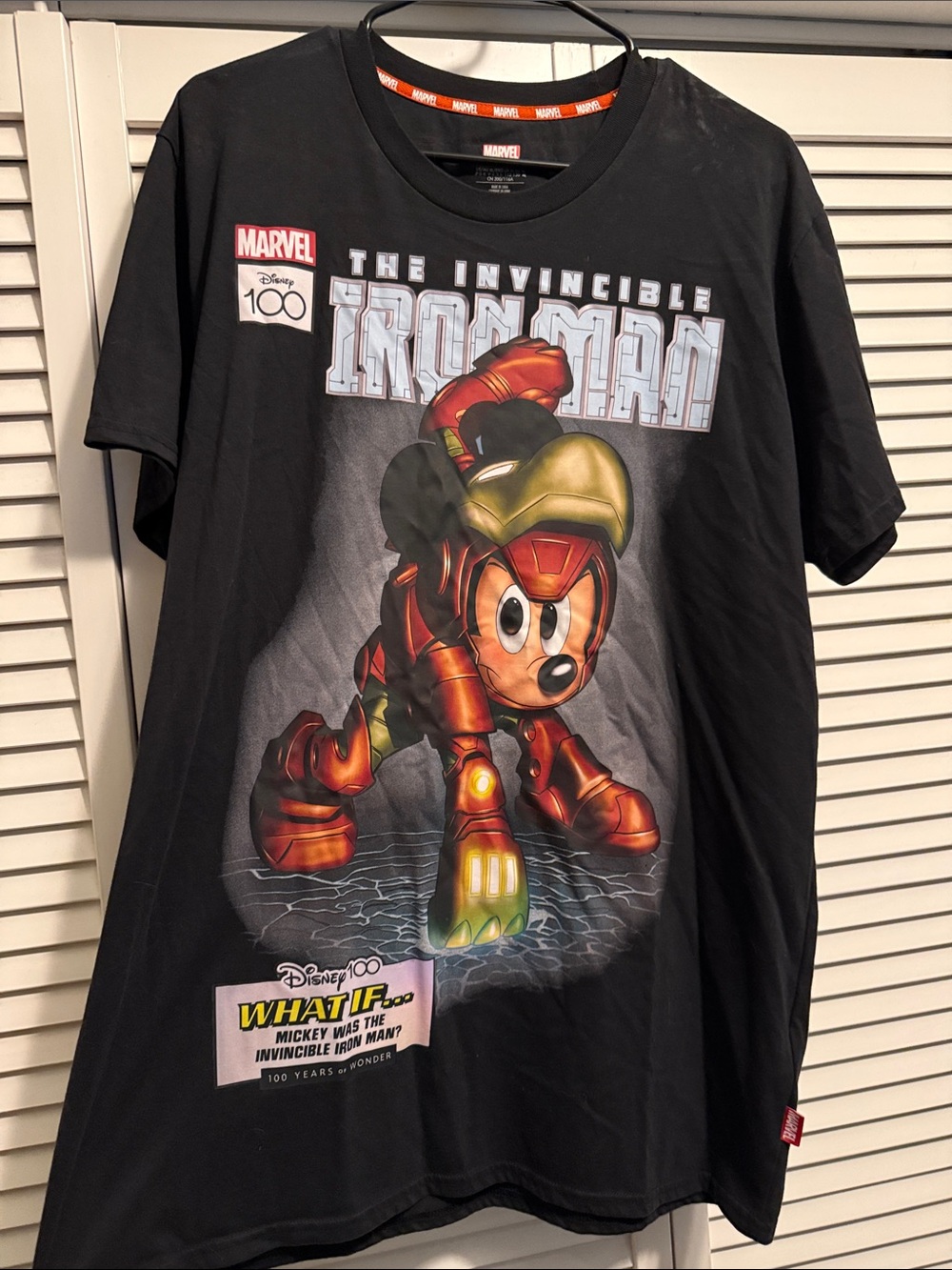 Marvel x Disney Mickey Iron Man T‑Shirt - Black